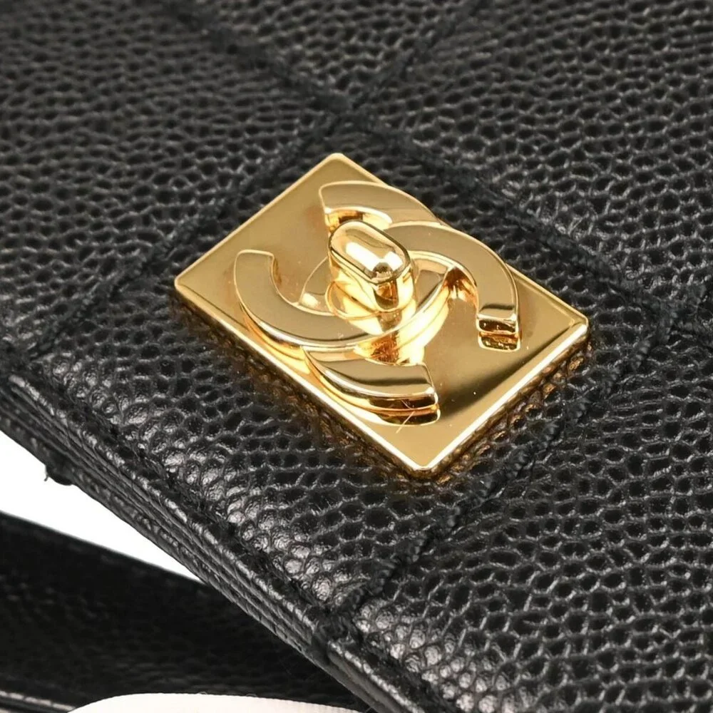 Chanel Black Calfskin Wild Stitch Choco Bar Chain Handbag 195112 - Picture 5 of 11